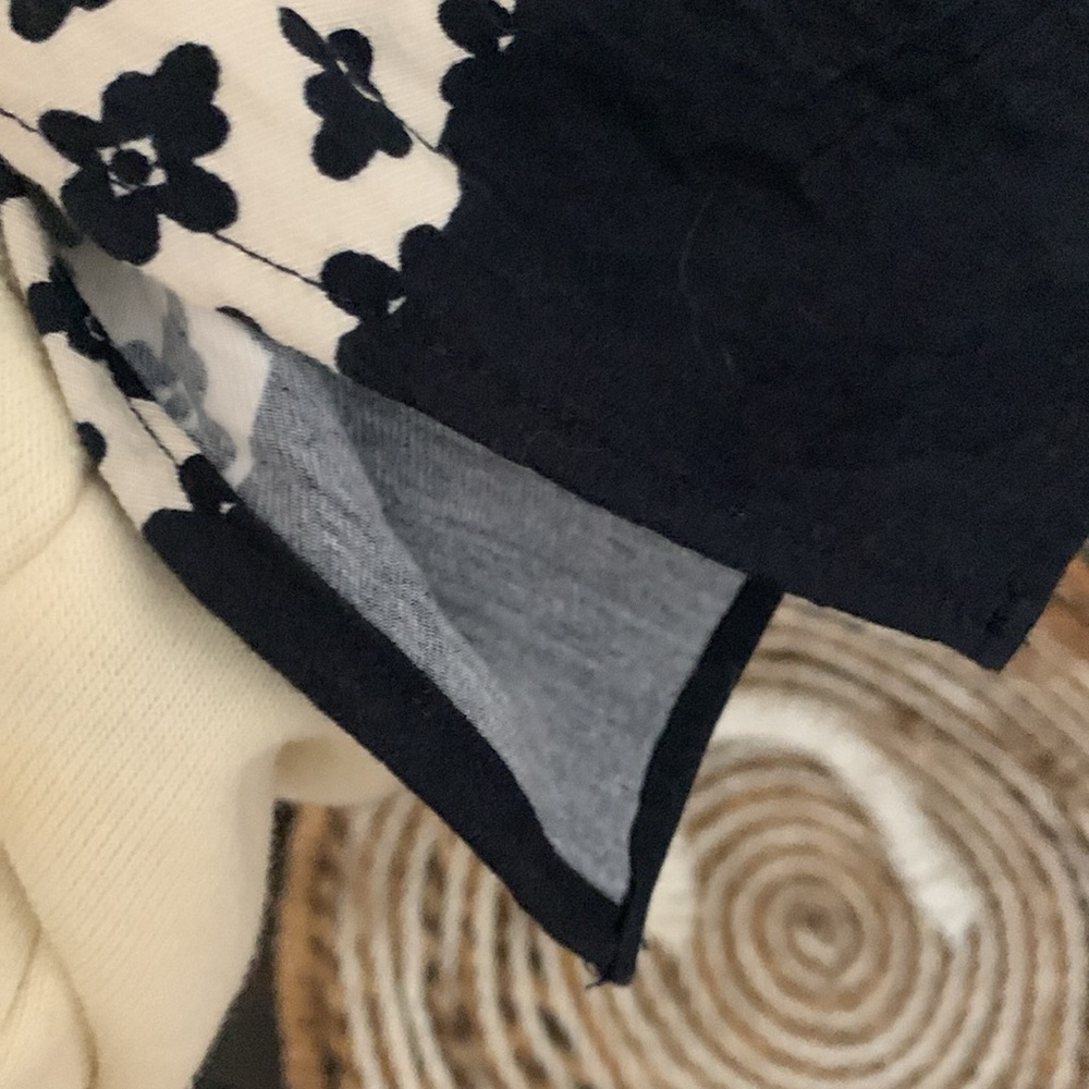 Zara Geometric Black and White Long Sleeve Button Down Shirt Jacket Size Lg NWOT - Picture 5 of 7